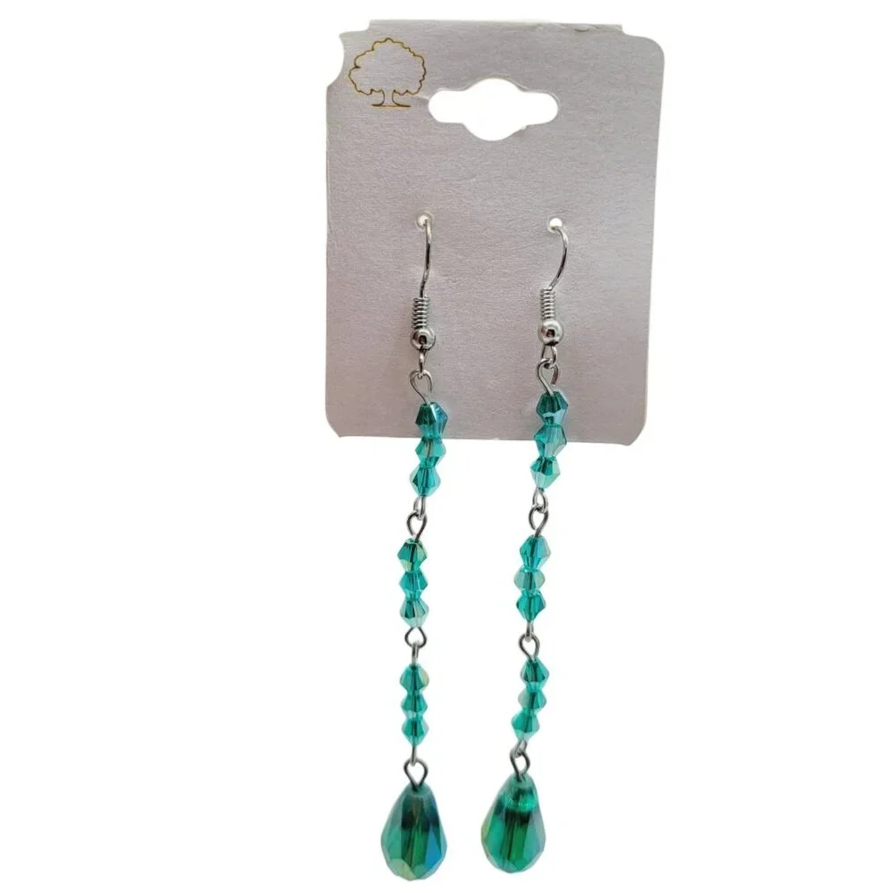 Pair if Chinese Crystal Beaded 3.5